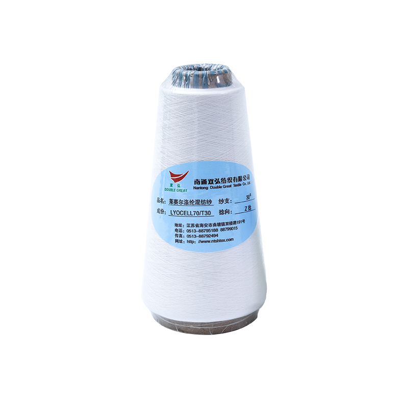 Combed cotton/lyocell core spun yarn-tex